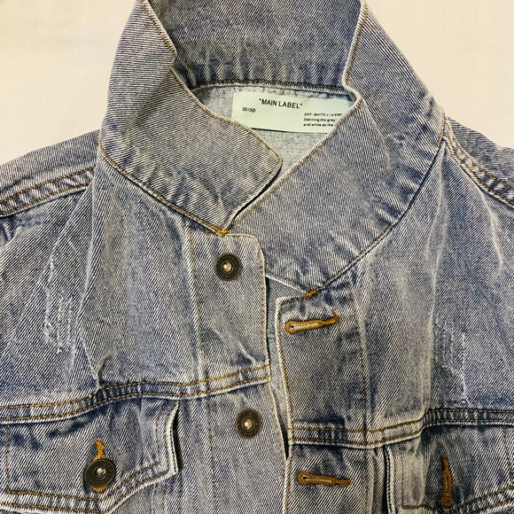 Off White Jean Jacket - Picture 4 of 7